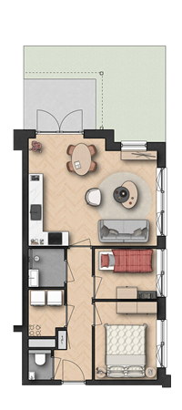 Floorplan - Brugweg Bouwnummer 6, 2741 KZ Waddinxveen